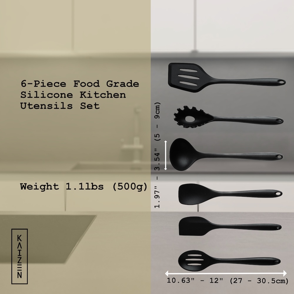KAIZEN's Silicon Cooking Utensils Set Pic2